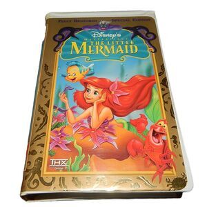 DISNEY'S MASTERPIECE THE LITTLE MERMAID vintage vhs in original clamshell case